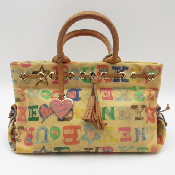 Dooney & Bourke Handbags - Dooney And Bourke Graffiti Spell Out Purse Coated Canvas Y2K No Strap